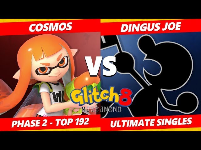 Glitch 8 SSBU - Cosmos (Inkling) Vs. Dingus Joe (Game & Watch) Smash Ultimate Tournament Top 192