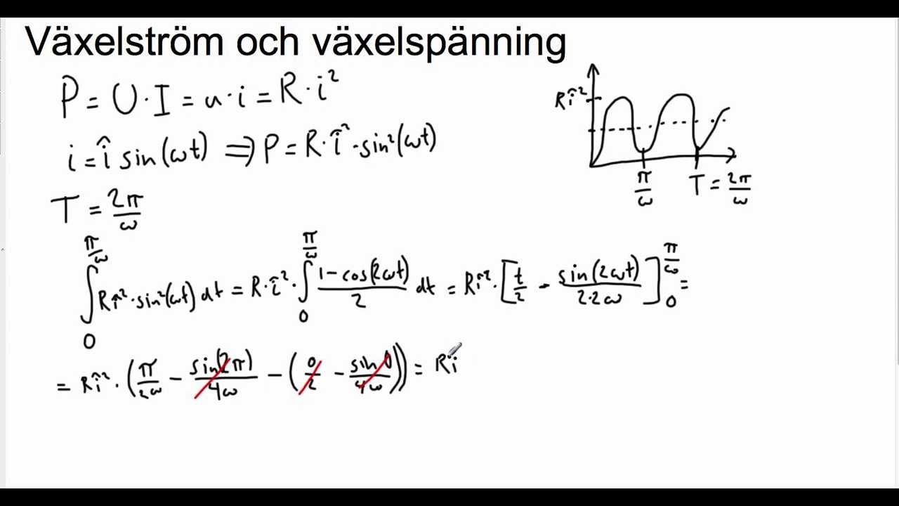 Växelström och växelspänning - YouTube