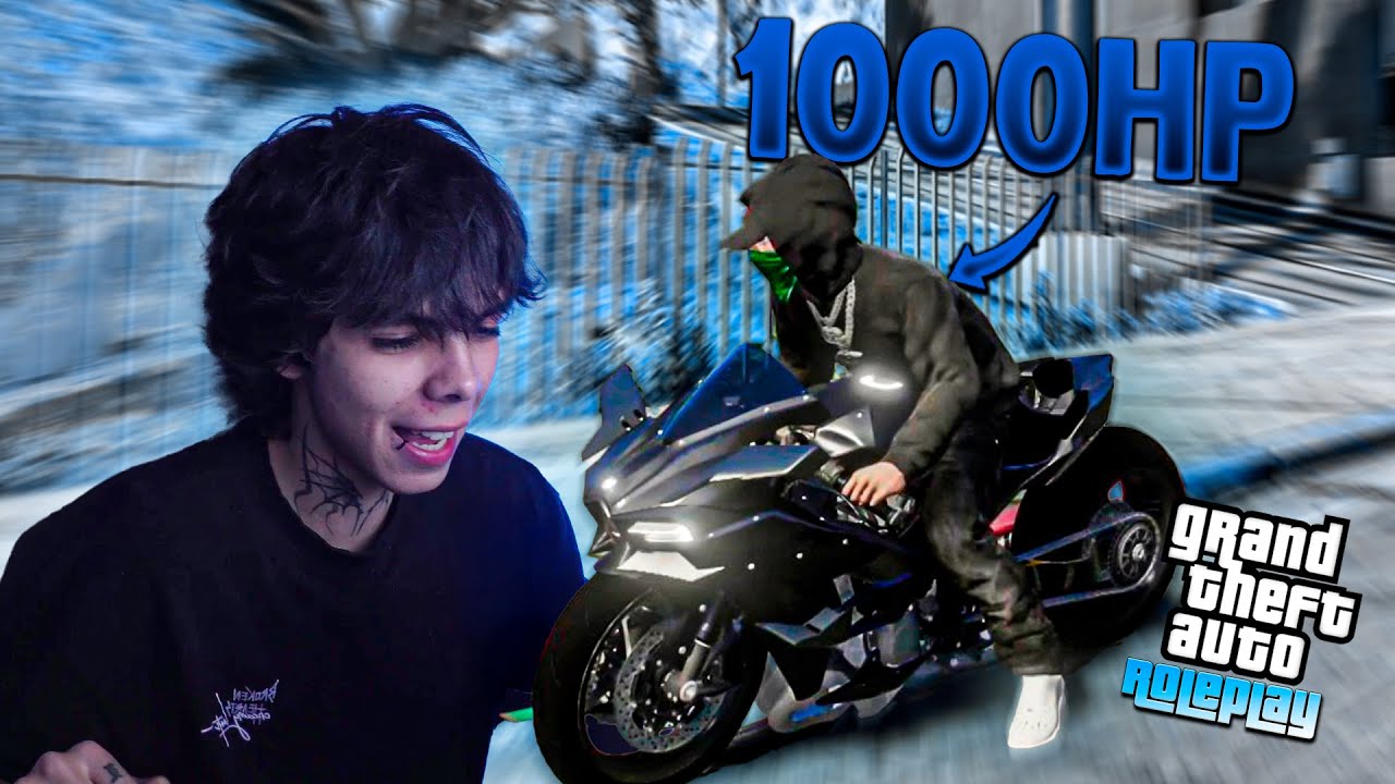 SECUESTRAMOS a un POLICIA con MI NUEVA NINJA H2R MODIFICADA en GTA5