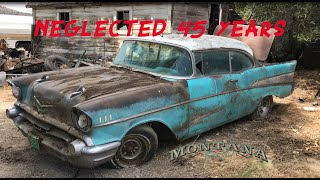 1957 Chevy Bel Air The Montana Barn Find - Rescued after 45 years!