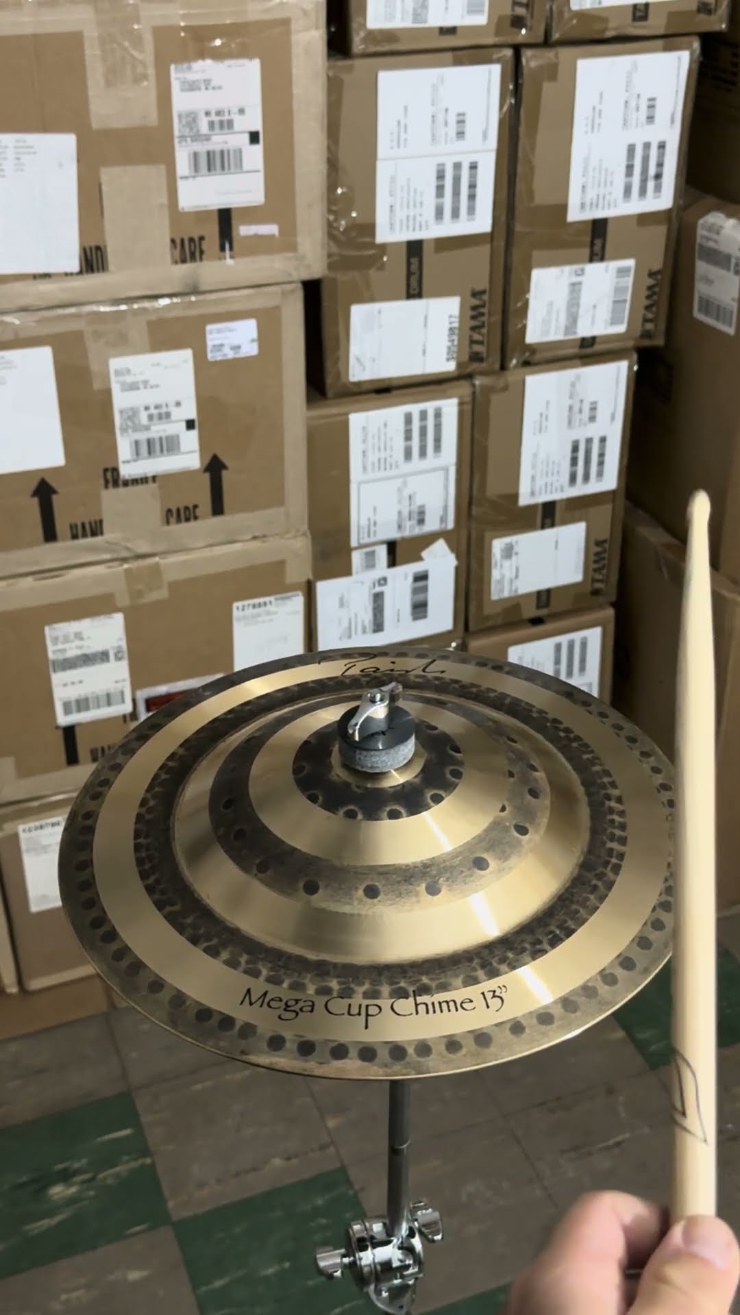 動画有！ パイステメガカップ！Paiste Mega Cup Chime 13\" signature_mega_cup_chime_13_wh