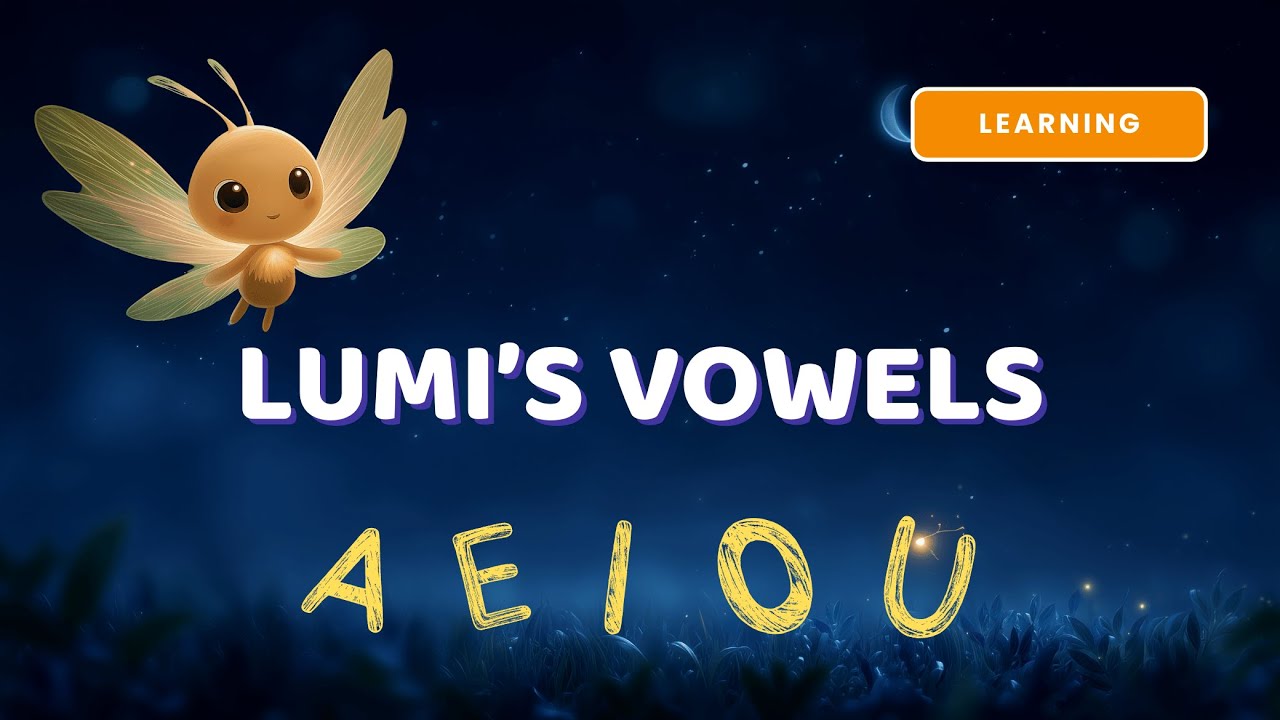 Learn Vowels with Lumi 🌙 | A E I O U | Calm & Gentle Learning for Kids
