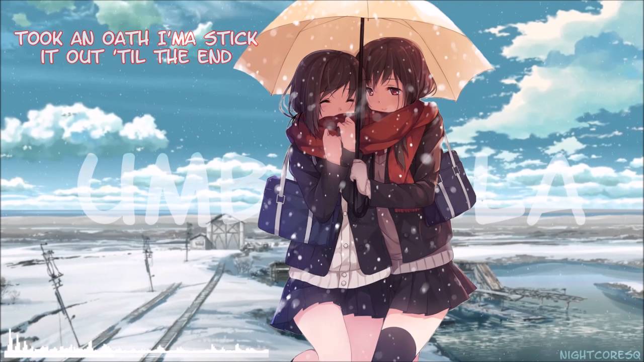 NightcoreUmbrella/Rock Version [Lyrics] YouTube