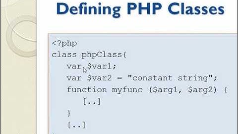 Object Oriented Concept in PHP part 1-1
