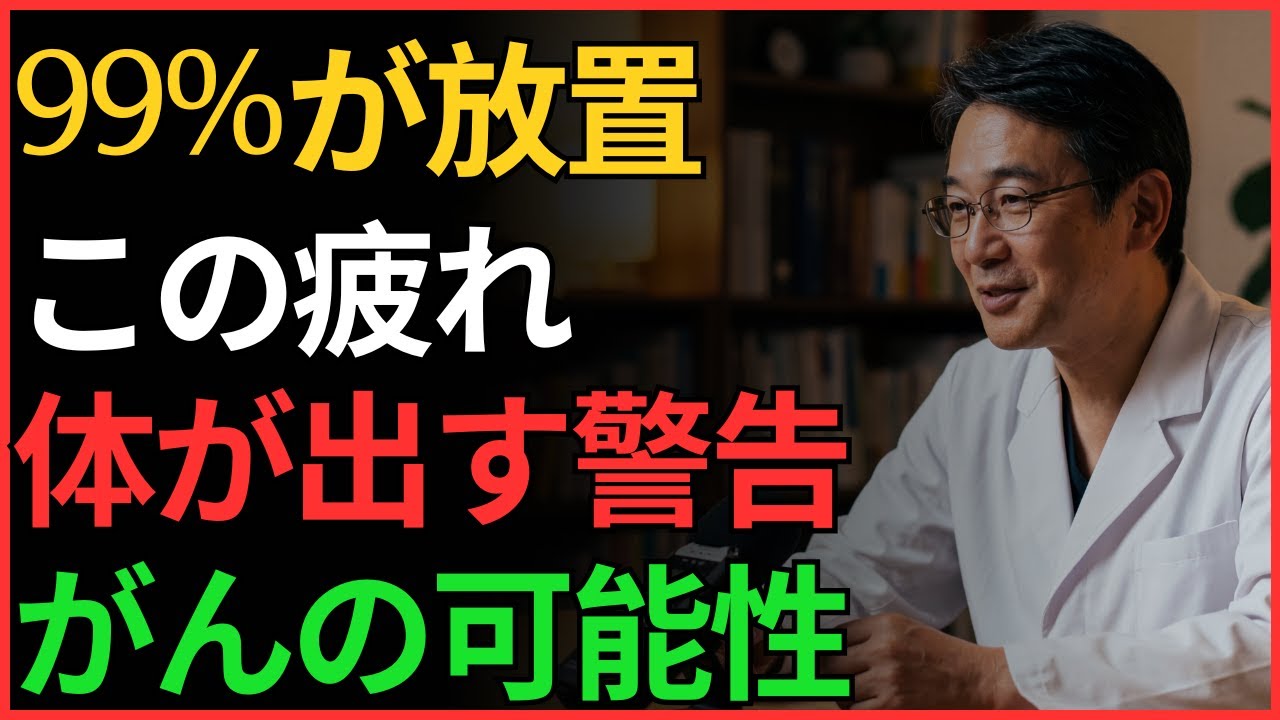 ただの疲れだと思っていませんか？がんの可能性があります