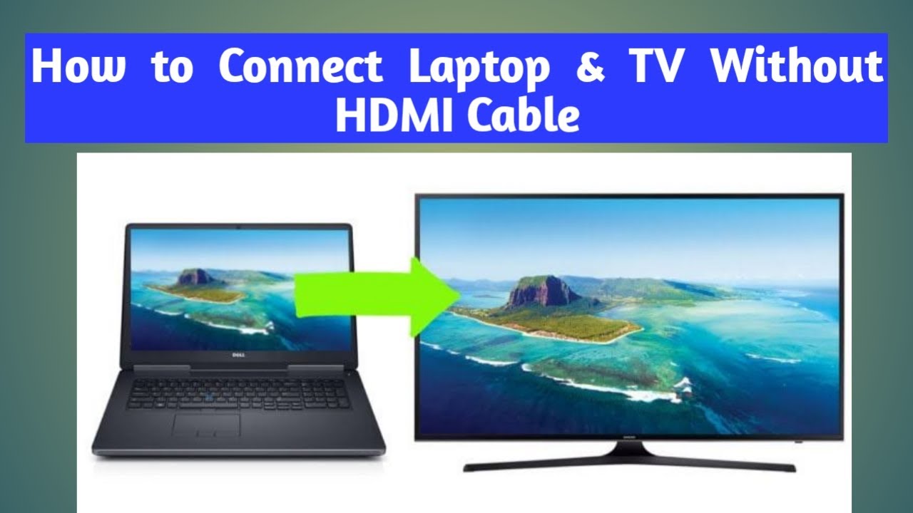 børn tortur cerebrum How to connect Laptop to TV Without HDMI Cable | How to Screen Casting/  Mirroring Laptop and TV - YouTube