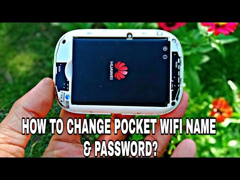 HOW TO CHANGE POCKET WIFI NAME & PASSWORD?