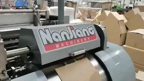 Nanjiang WFD-430 Fully Automatic Roll Fed Paper Bag with Twisted & Flat Handle Machine
