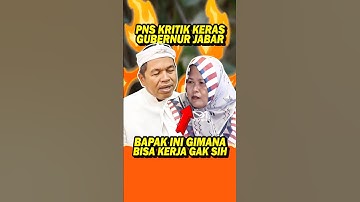 HADUHHH!! EMAK INI KRITIK KERAS KEBIJAKAN KANG DEDI MULYADI #kangdedimulyadi #dedimulyadi #kdm