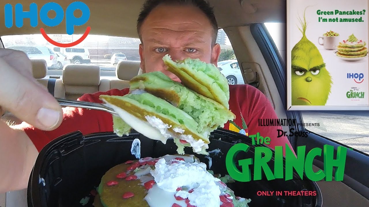 Grinch Pancakes  Copycat IHOP Grinch Pancakes