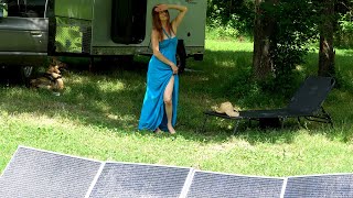 my WILD off grid camping with the Bluetti PV420