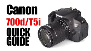 Canon EOS 700D \/ Rebel T5i Quick Guide to Auto Camera Settings Photography