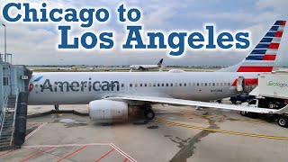 Full Flight: American Airlines B737-800 Chicago to Los Angeles (ORD-LAX)