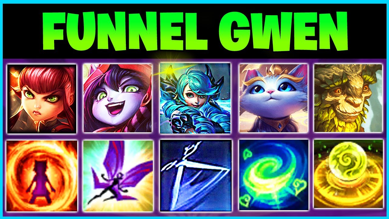 When Gwen Has 4 SUPPORTS Funneling Her She Becomes UNKILLABLE With