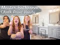 DIY ELEGANT Master Bathroom Vanity MAKEOVER | How To Chalk Paint * 2-in-1: Two Different Finishes!*