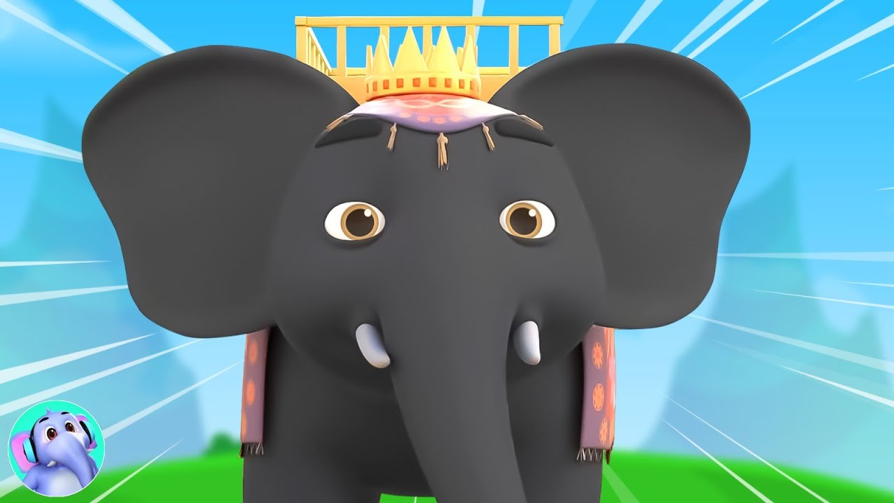 हाथी राजा, Hathi Raja in Black, Ek Mota Hathi + best Kids Rhymes and Nursery Poem
