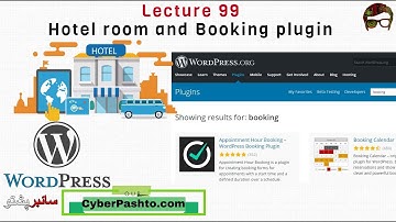 WordPress Lecture 99 | Hotel room and Booking plugin | WordPress Full Course | Cyber Pashto