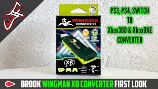 Brook Wingman XB Converter FIRST LOOK (PS3, PS4, SWITCH to Xbox360 & XboxONE)