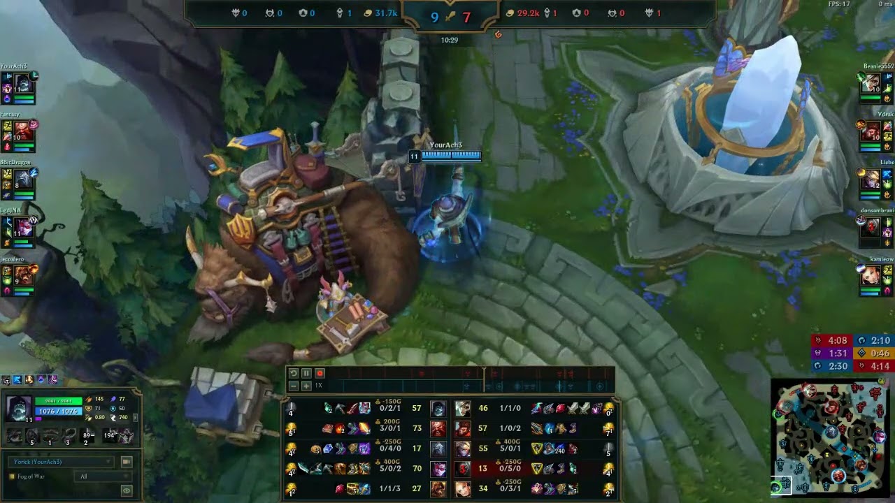 Yorick Guardian Angel tp on base Good luck!