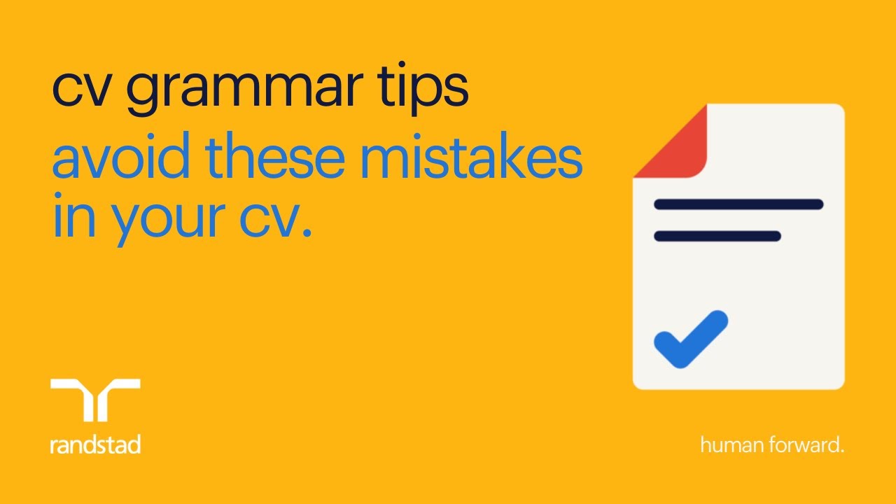 CV Grammar Tips In Two Minutes YouTube