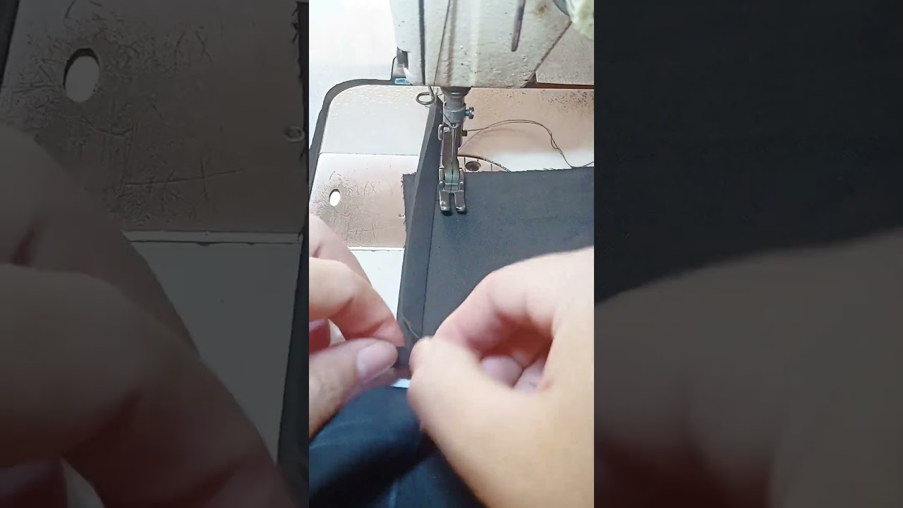 Sew a part of the shirt.