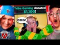 HUGE $ DONATIONS TO RANDOMS!