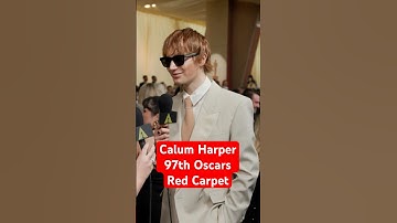 Calum Harper Was Nervous to Attend The Oscars! w/ Amelia Dimoldenberg | 97th Oscars Red Carpet