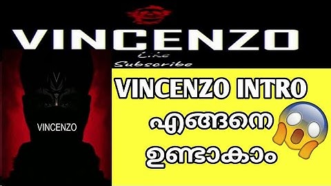 Vincenzo Intro Making | How To Make Intro Video Like Vincenzo