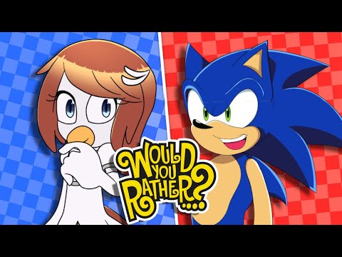 SONIC AND ELISE PLAY WOULD YOU RATHER 