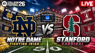 🔴 LIVE Notre Dame vs Stanford | College Football 26 Full Game Highlights 🏈 screenshot 5