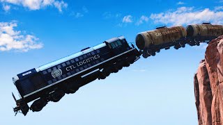 Realistic Train Accident and Dangerous Situations | BeamNG.Drive