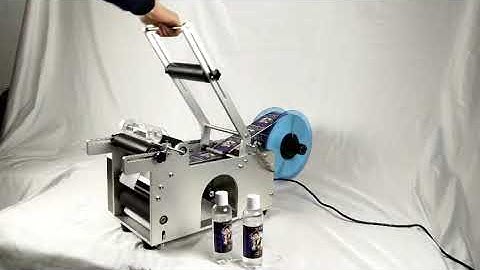 Semi-automatic round bottle labeling machine-半自动圆瓶贴标机