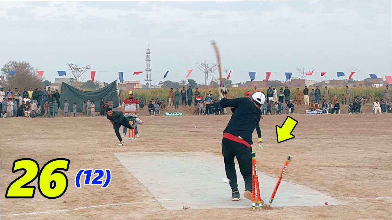 26 Runs Required in Last 12 Balls Thriller Cricket Match OF Tape Ball ...
