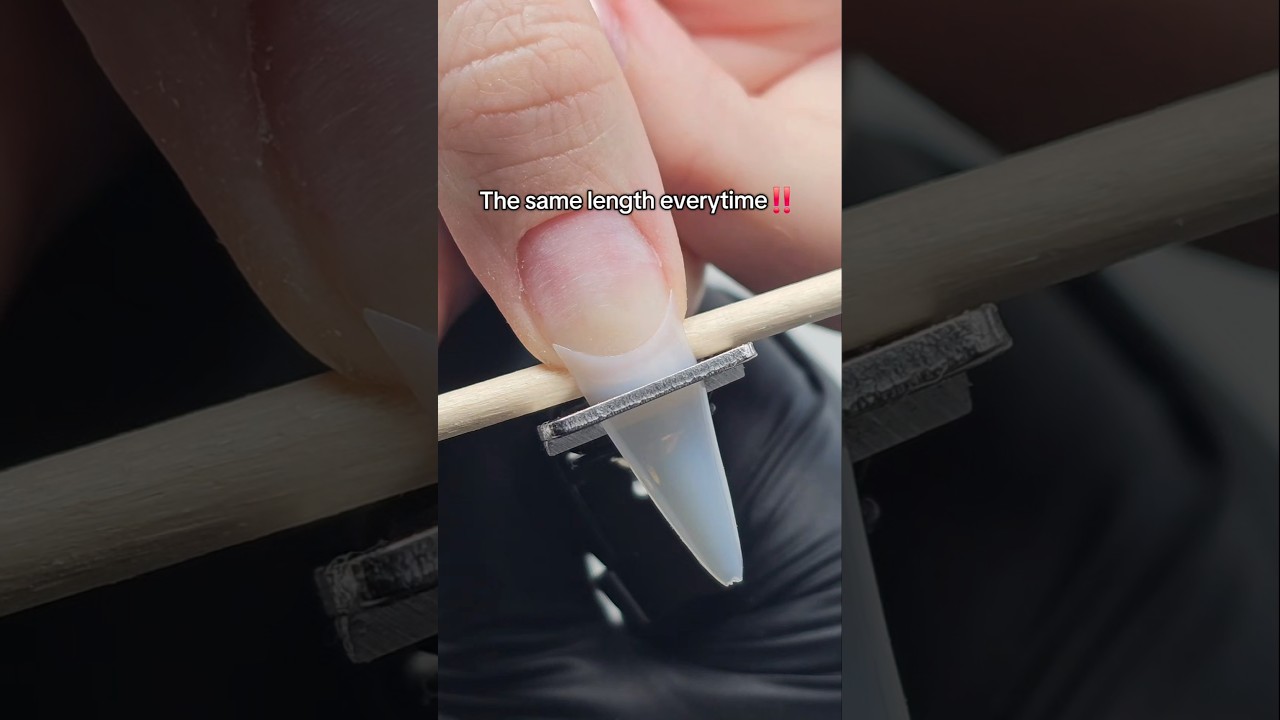 The same nail length every time‼️💅 #nails #kohananails #nailhack