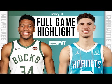Milwaukee Bucks vs. Charlotte Hornets [FULL GAME HIGHLIGHTS] | NBA on ESPN