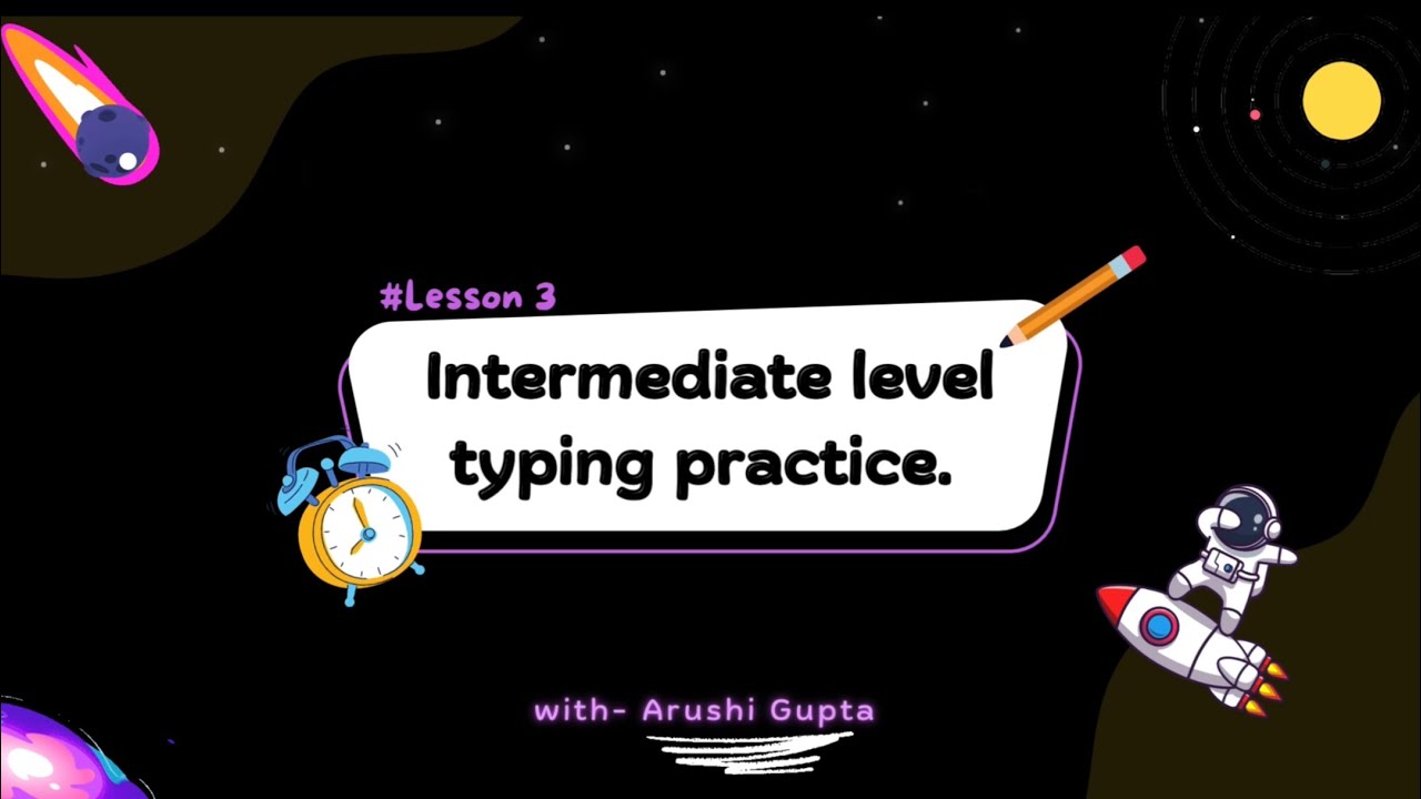 Level up your typing skills! (Intermediate practice session) - YouTube