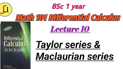 lecture 10-Higer Order Derivative & M.V.T-BSc first year-Math  calculus 101|| unique study