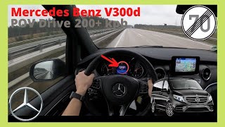 Mercedes Benz V300d AMG Line | Top Speed Drive | POV by CarCast 4K