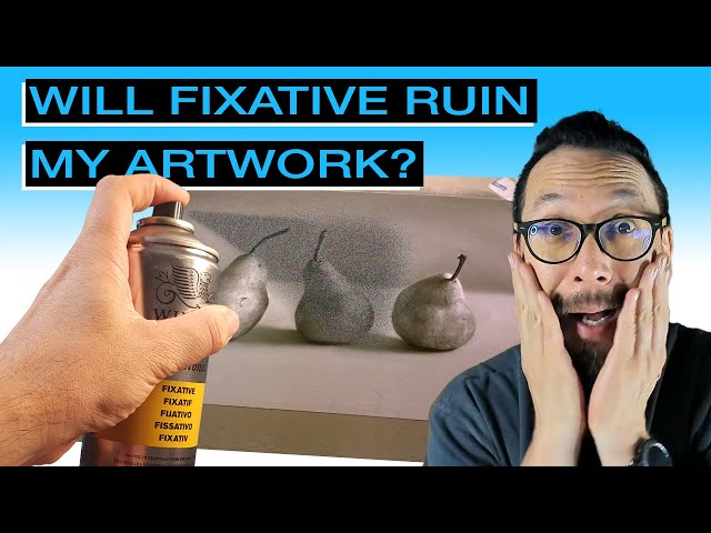 Basics #70 - How to apply fixative to protect charcoal drawing