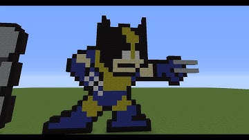 Minecraft Wolverine  Pixel Art!