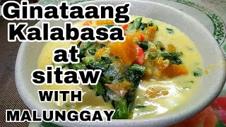 Ginataang kalabasa at sitaw with malunggay.. (easy way) pinoy recipe