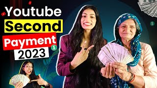 My Second Payment from YouTube 🤑 || YouTube Payment || कितना आया?|| YouTube Money