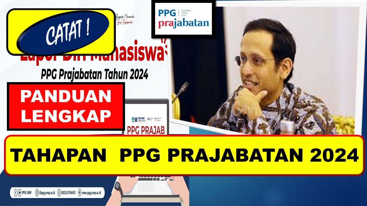 🔴C4T4T dan DiP3rhatikan ! Panduan L3n9kap N Tahapan PPG Prajabatan 2024
