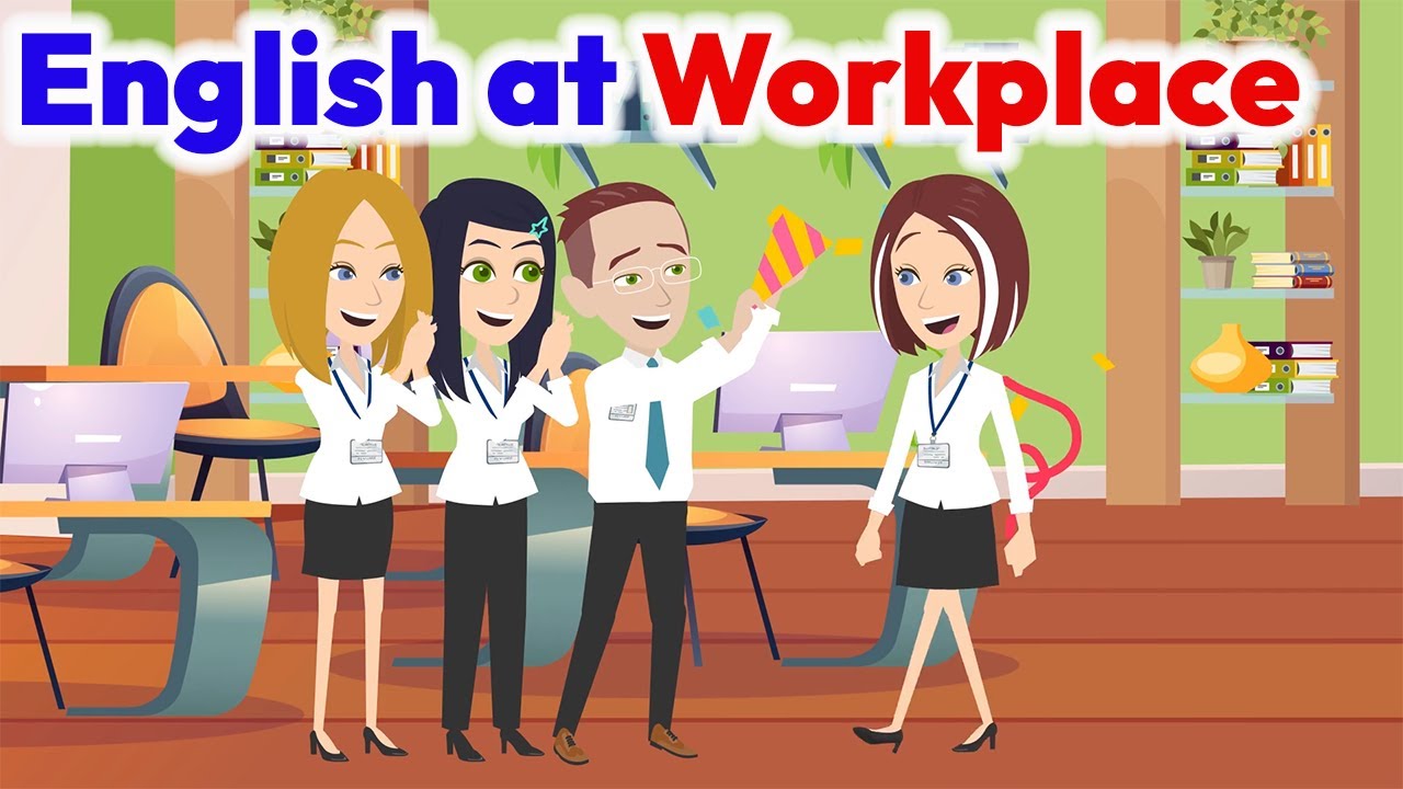 English Conversation At the Office - Speaking English at Workplace - YouTube