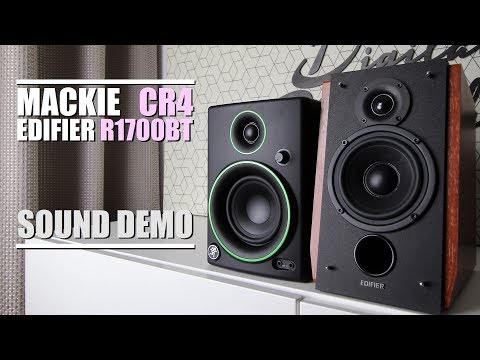 Mackie CR4 vs Edifier R1700BT  ||  Sound Demo w/ Bass Test