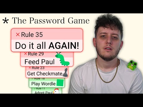How I Beat The Password Game