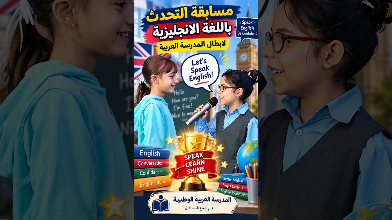 شاهد التحدي .. مسابقة التحدث باللغة الانجليزية لأبطال المدرسة العربية