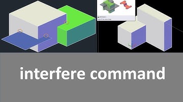 Autocad 3D Tutorial 57: How to use Interfere Command in Autocad 3D? fast.