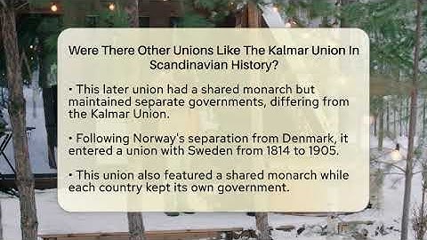 Were There Other Unions Like The Kalmar Union In Scandinavian History? - Unmapping Scandinavia