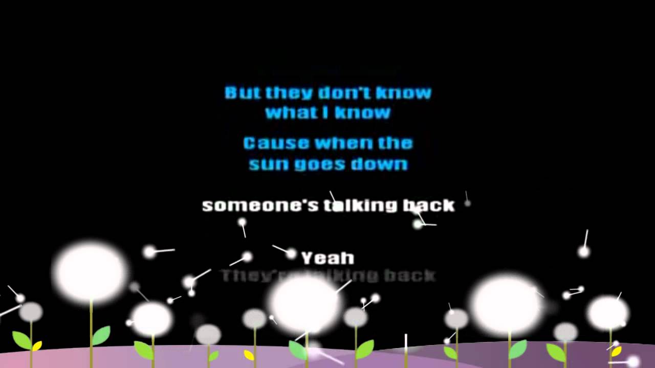 Talking To The Moon Karaoke